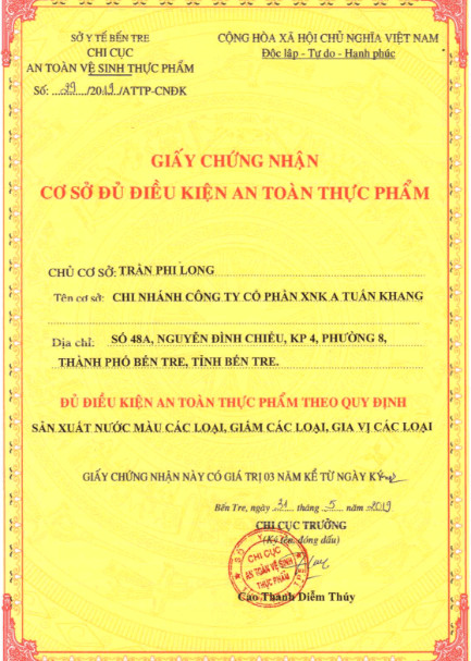 Chứng nhận